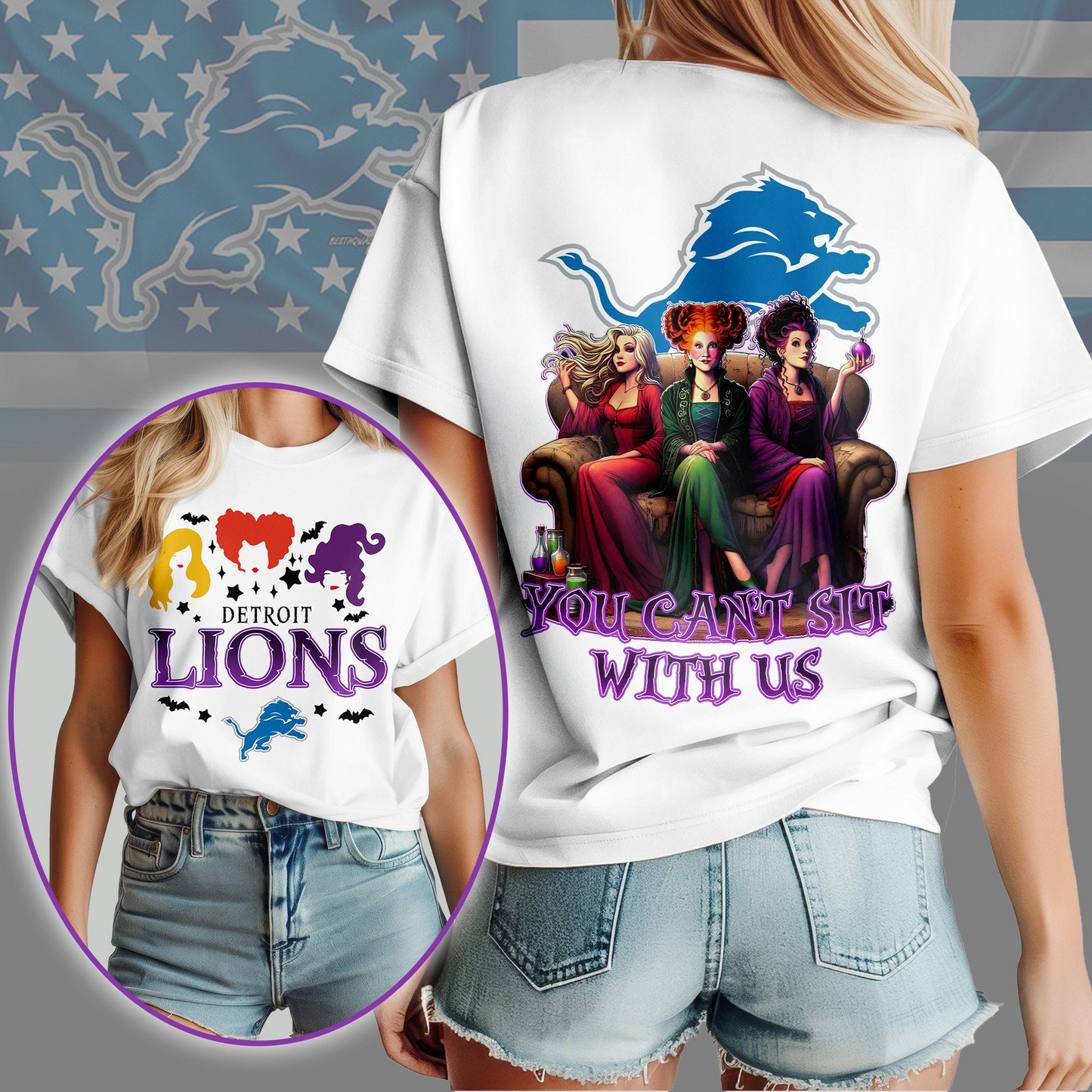 DL Premium NFL You Can't Sit With Us 3D T-shirt DDT NTL