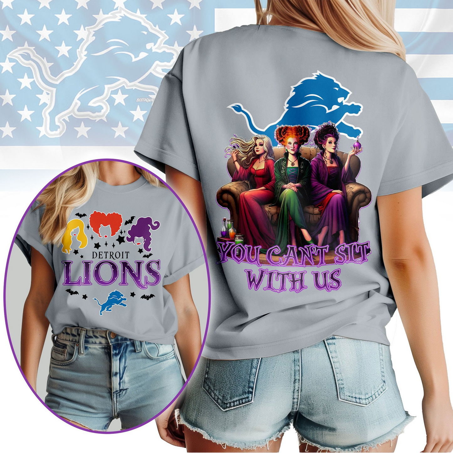 DL Premium NFL You Can't Sit With Us 3D T-shirt DDT NTL