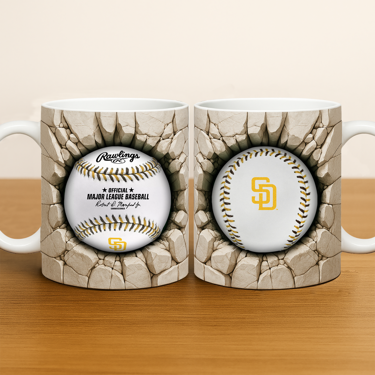SDP Premium MLB Ceramic Mug DDT TTV
