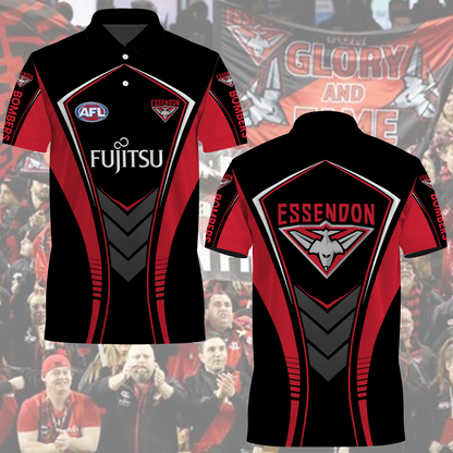 Essendon Bombers 1 AFL 2025 Polo Shirt TM NTA V1
