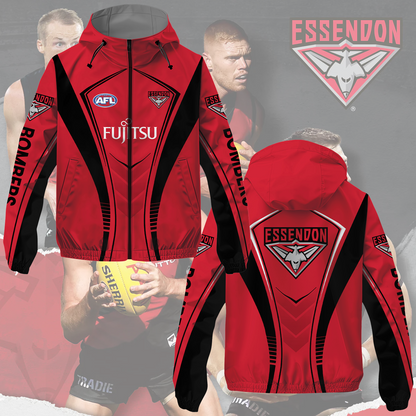 Essendon Bombers 1 AFL 2025 Windbreaker Jacket TM NTA V2