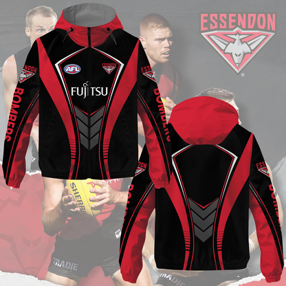 Essendon Bombers 3 AFL 2025 Windbreaker Jacket TM NTA V2