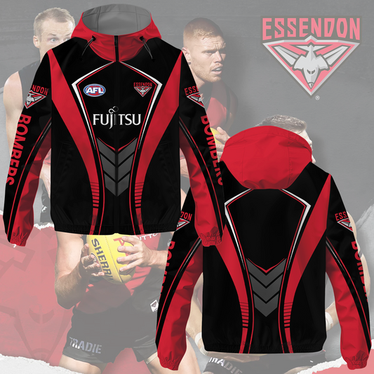 Essendon Bombers 3 AFL 2025 Windbreaker Jacket TM NTA V2
