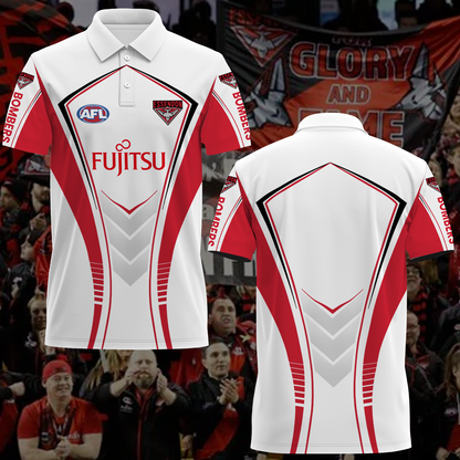 Essendon Bombers 4 AFL 2025 Polo Shirt TM NTA V1