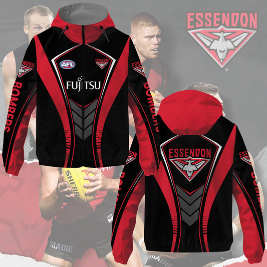Essendon Bombers 4 AFL 2025 Windbreaker Jacket TM NTA V2