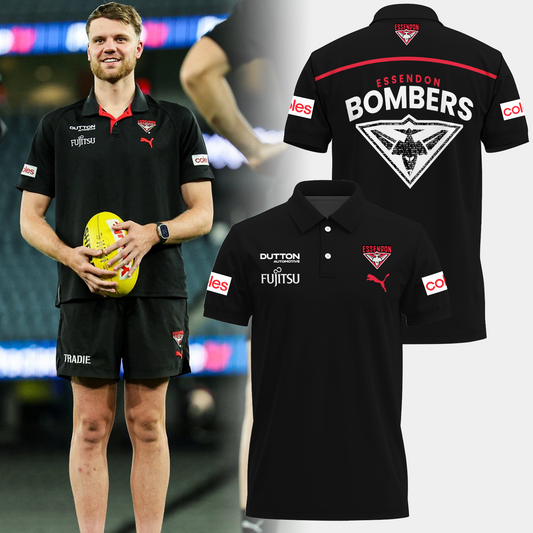 Essendon Bombers AFL 2025 Limited Edition Polo Shirt TM - When you buy a combo - You save more V1