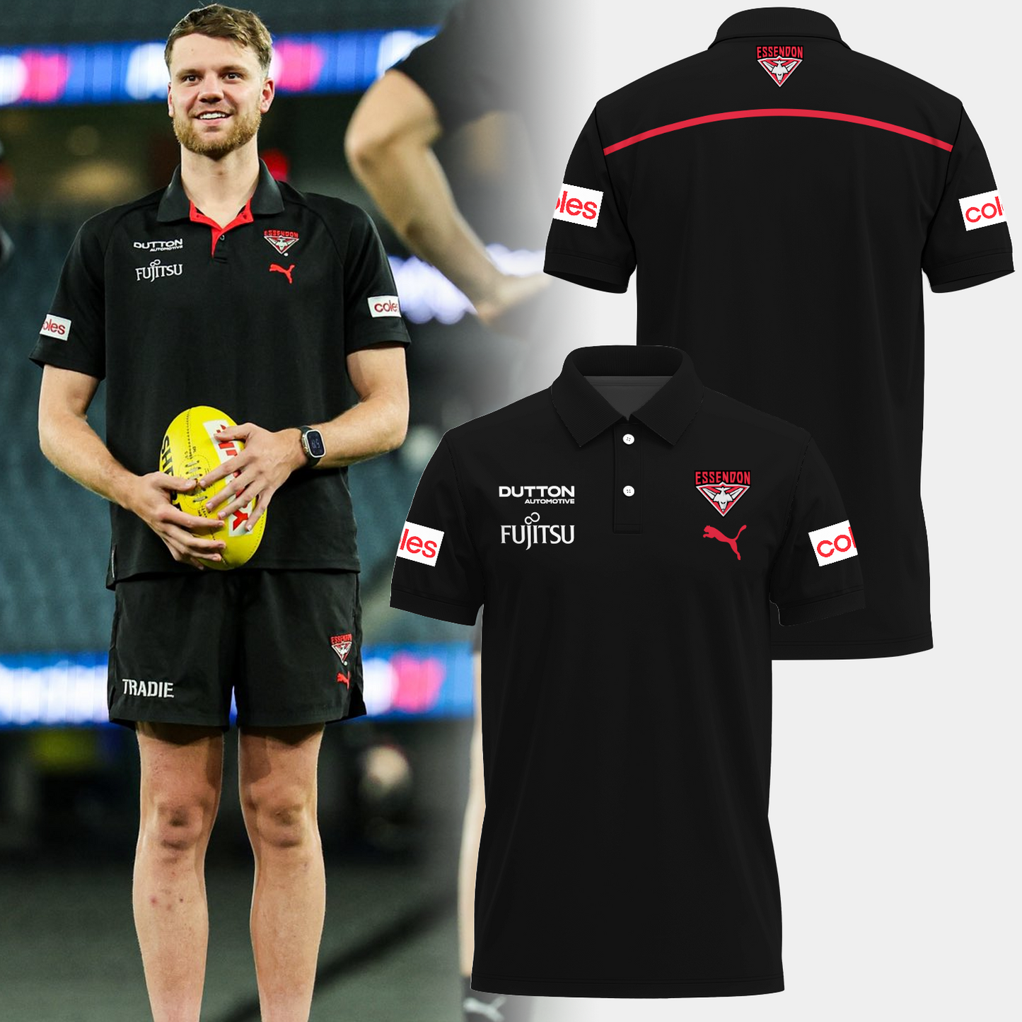 Essendon Bombers AFL 2025 Limited Edition Polo Shirt TM - When you buy a combo - You save more V2