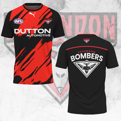 Essendon Bombers AFL 2025 Limited Edition T-Shirt TM - You will save more when you buy the clothes and hat combo V5