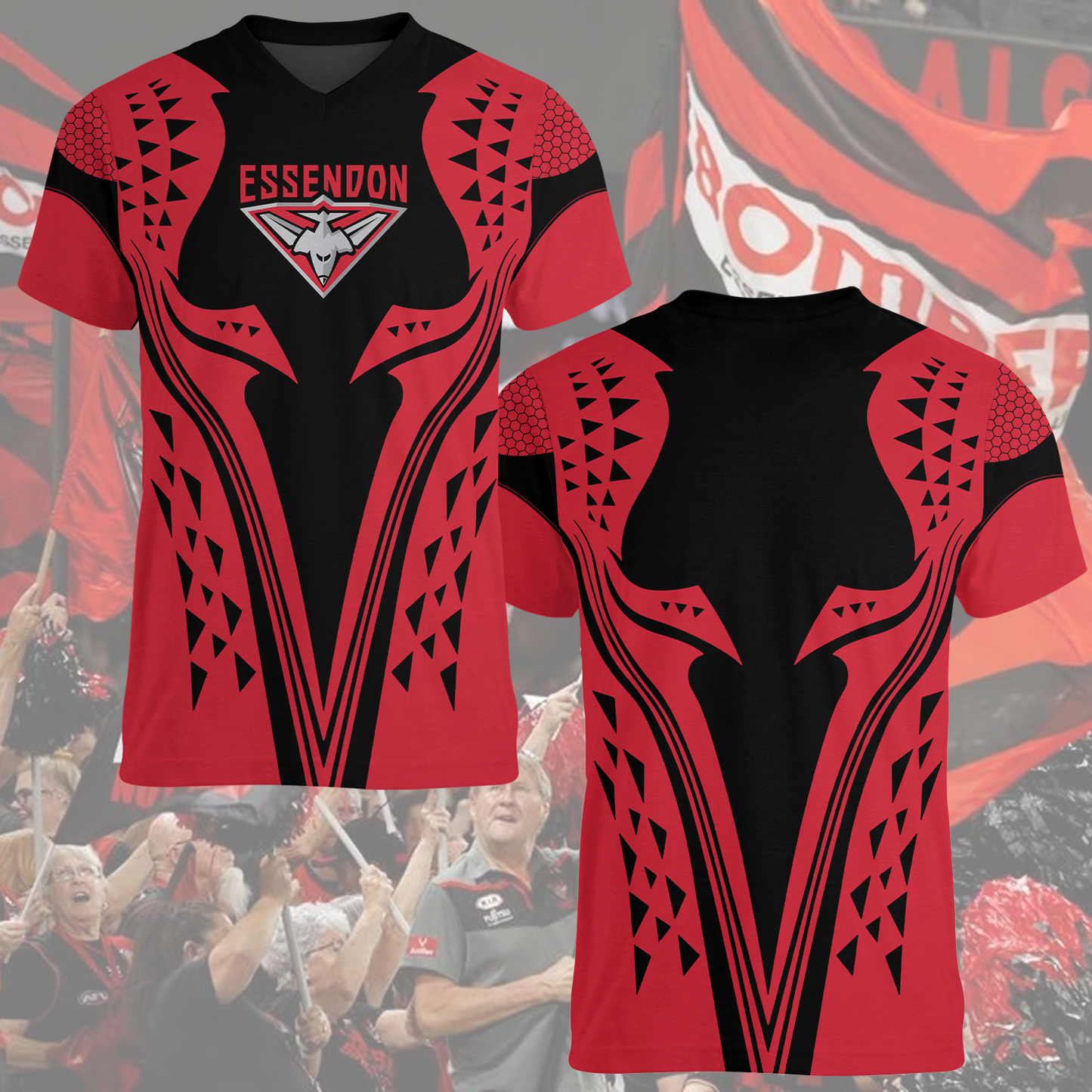 Essendon Bombers AFL 2025 T-Shirt TM NTA V2