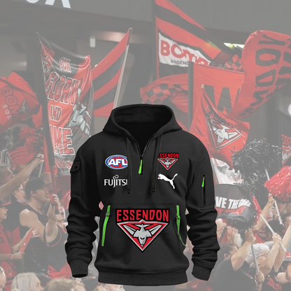 Essendon Bombers AFL 2025 Zipper Hoodie TM NTA V1