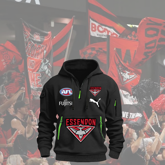 Essendon Bombers AFL 2025 Zipper Hoodie TM NTA V1