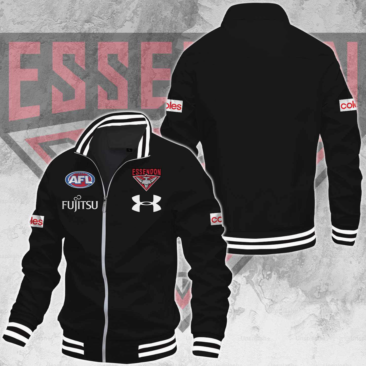 Essendon Bombers Football Club AFL 2025 Limited Edition Casual Jacket TM NTA V92