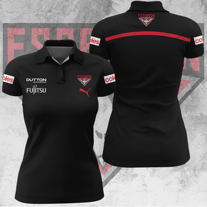 Essendon Football Club AFL 2025 Bombers Limited Edition Women's Polo TM V1