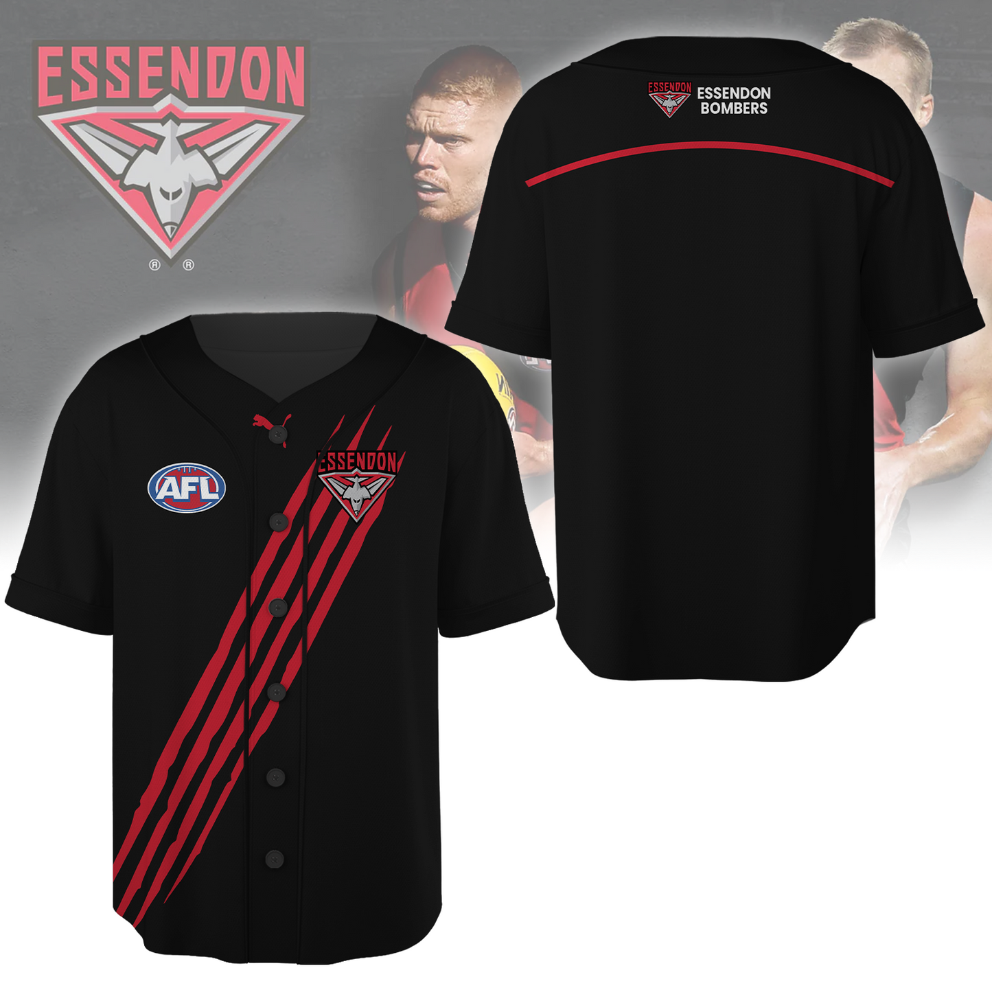 Essendon Football Club AFL Be A Bomber Limited Edition BB Jersey TM V2