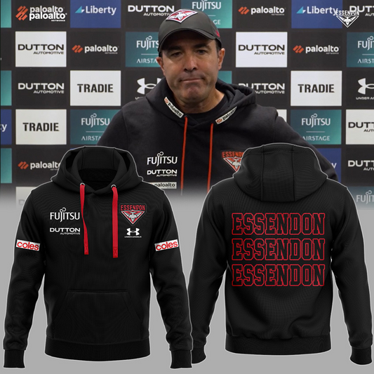 Essendon Football Club AFL Be A Bomber Limited Edition Hoodie TM V2