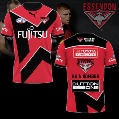 Essendon Football Club AFL Be A Bomber Limited Edition T-Shirt TM - You will save more when you buy the clothes and hat combo V1