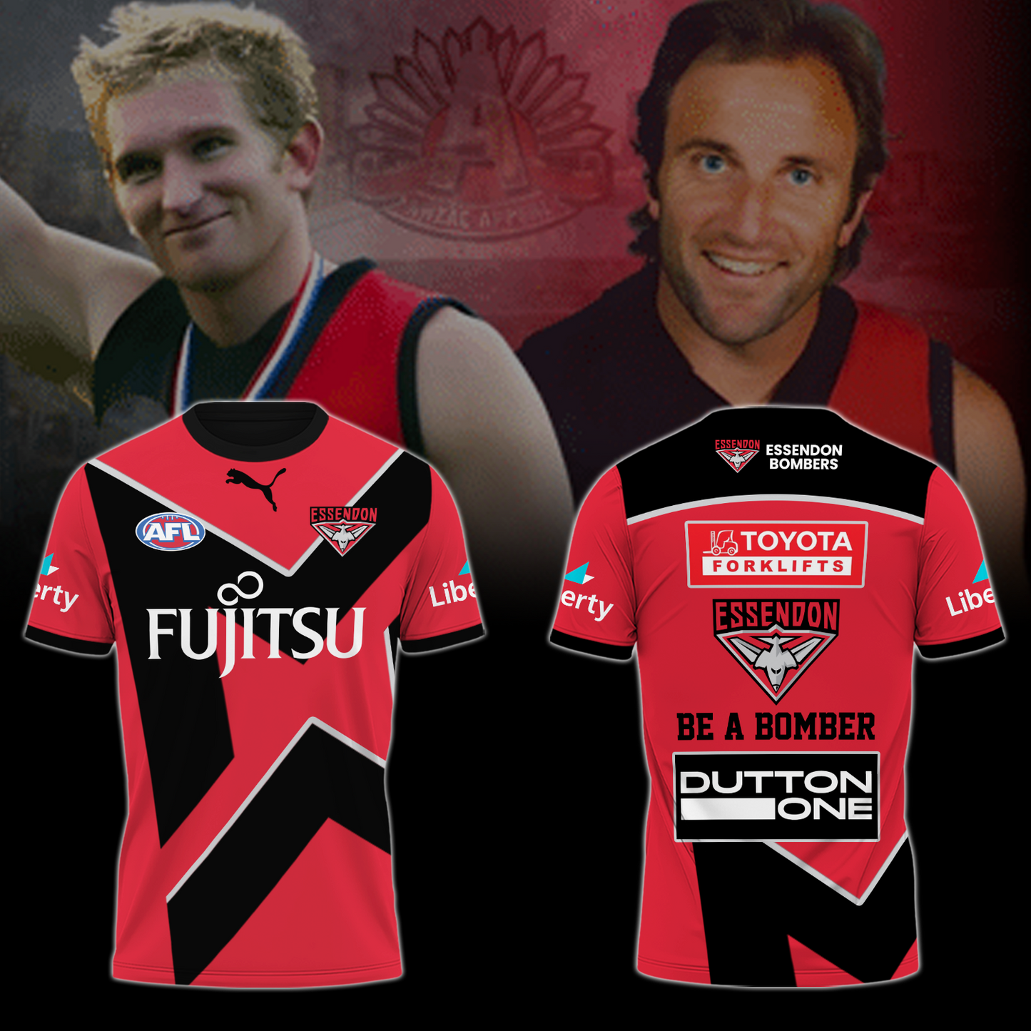 Essendon Football Club AFL Be A Bomber Limited Edition T-Shirt TM - You will save more when you buy the clothes and hat combo V2