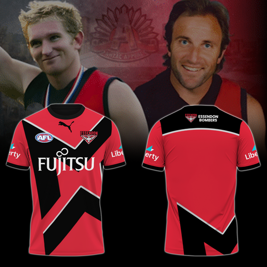 Essendon Football Club AFL Be A Bomber Limited Edition T-Shirt TM - You will save more when you buy the clothes and hat combo V3