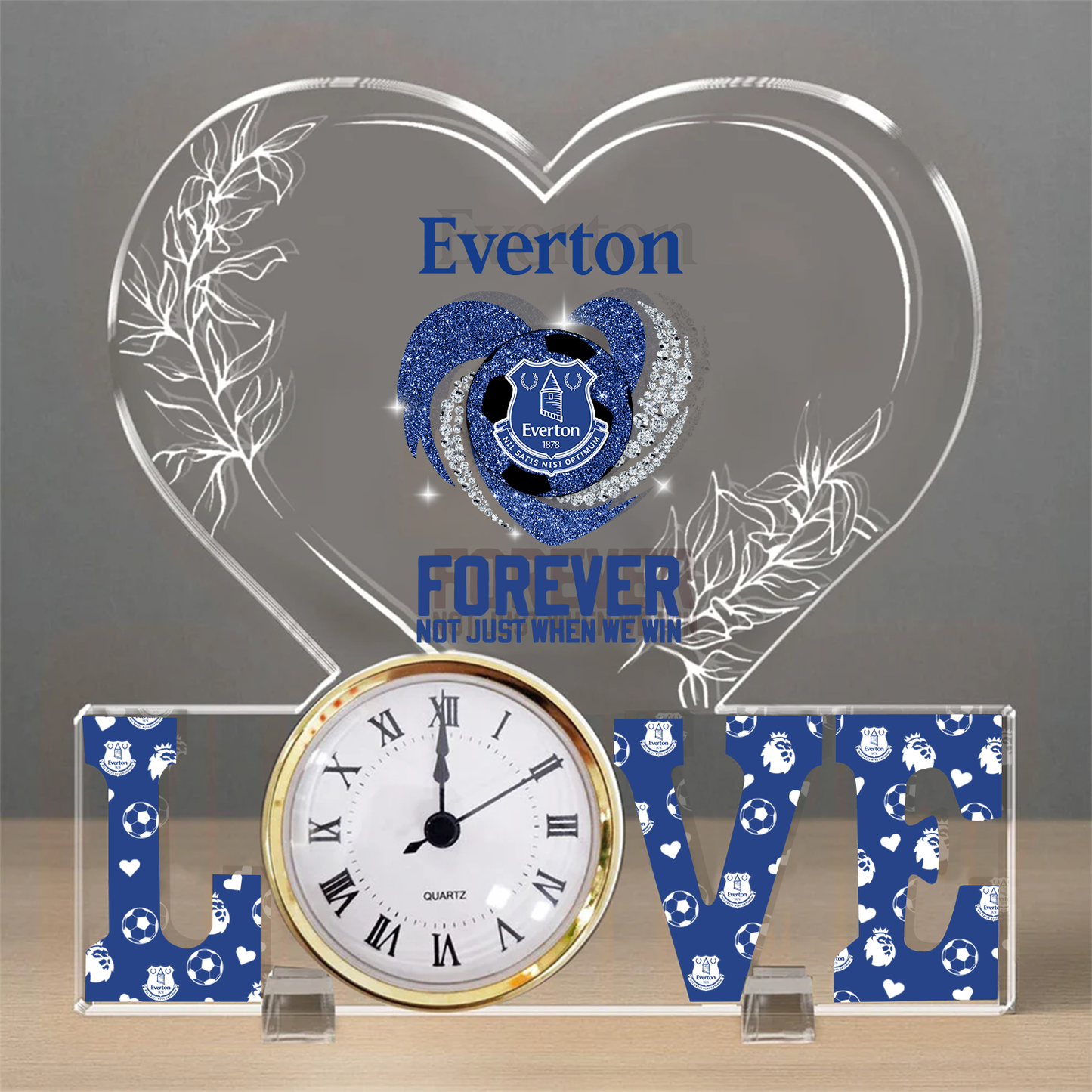 EVE x EPL Forever Not Just When We Win Acrylic Clock DatND ThuongND
