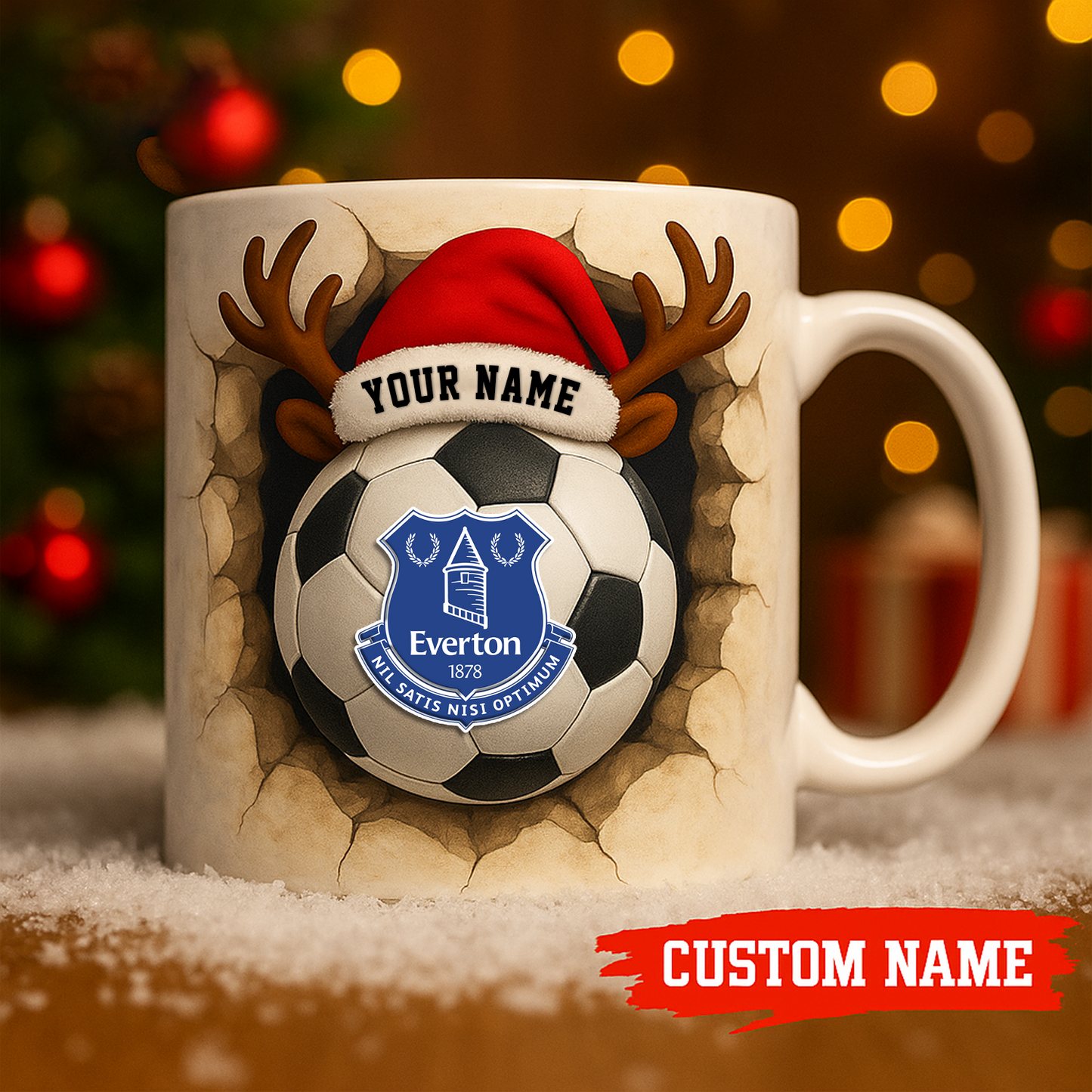 EVE X Premium EPL Christmas Football Ceramic Mug V1 NAK NHT