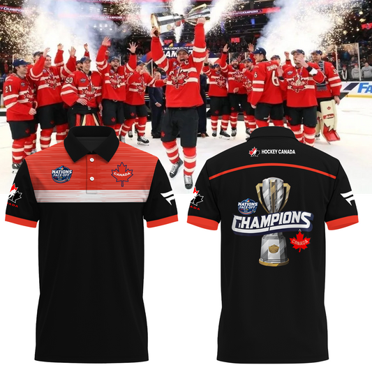 FACE-OFF CHAMPIONS Canada Men's National Ice Hockey Team Limited Edioton Polo Shirt TM - Super Savings When Buying Combo V7