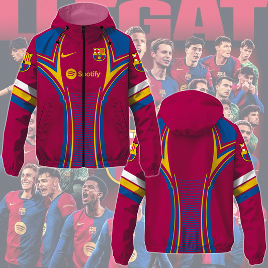 FC Barcelona 2025 Champions La Liga Newes Windbreaker Jacket TM NTA V2