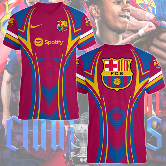 FC Barcelona 2025 Champions La Liga Newes T-Shirt TM NTA V3
