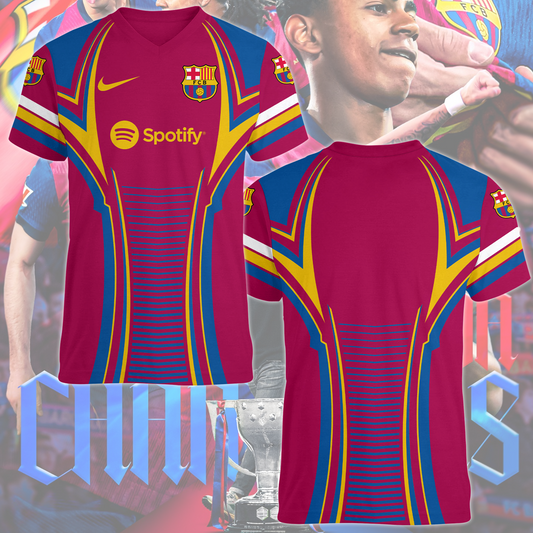 FC Barcelona 2025 Champions La Liga Newes T-Shirt TM NTA V4