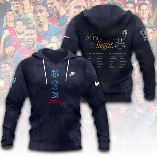 FC Barcelona LA LIGA CHAMPIONS 202425 Hoodie TM NTA V10