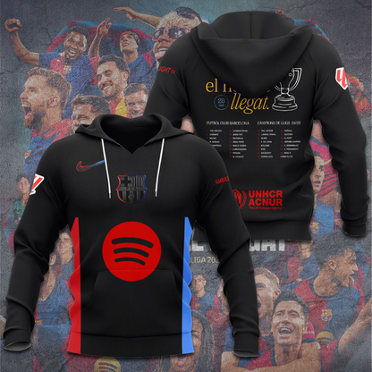 FC Barcelona LA LIGA CHAMPIONS 202425 Hoodie TM NTA V11