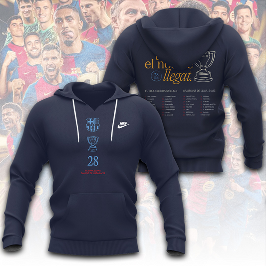 FC Barcelona LA LIGA CHAMPIONS 202425 Hoodie TM NTA V12