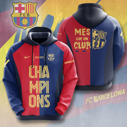 FC Barcelona LA LIGA CHAMPIONS 202425 Hoodie TM NTA V13