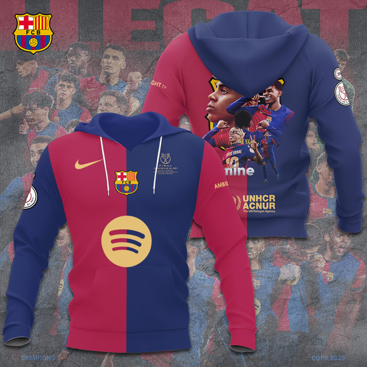 FC Barcelona LA LIGA CHAMPIONS 202425 Hoodie TM NTA V16