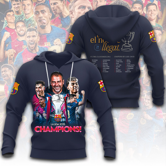 FC Barcelona LA LIGA CHAMPIONS 202425 Hoodie TM NTA V2