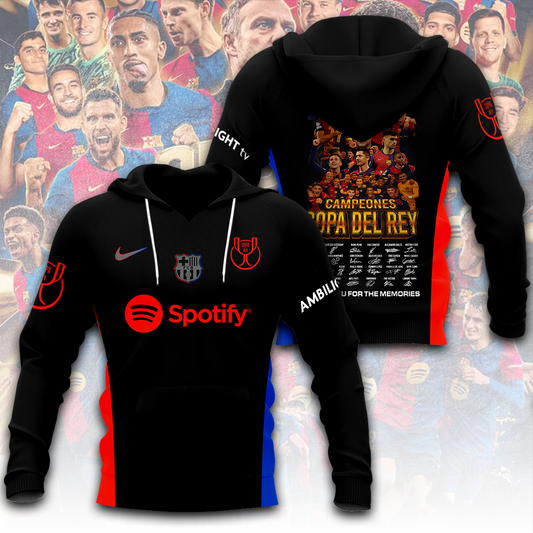 FC Barcelona LA LIGA CHAMPIONS 202425 Hoodie TM NTA V21
