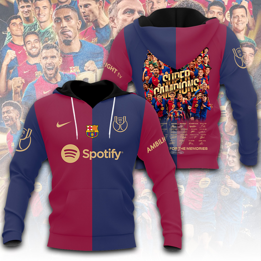 FC Barcelona LA LIGA CHAMPIONS 202425 Hoodie TM NTA V22