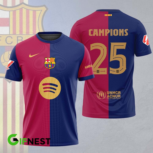 FC Barcelona LA LIGA CHAMPIONS 202425 T-Shirt TM NTA V24