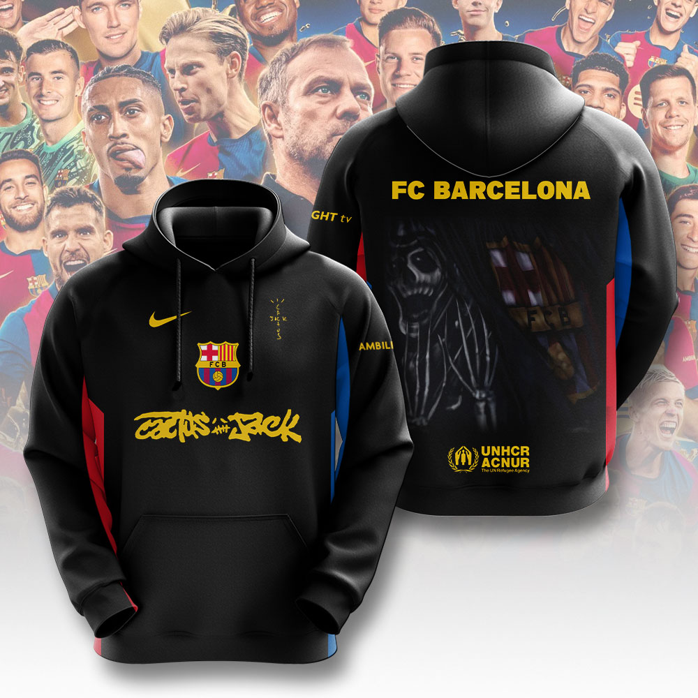 FC Barcelona x Travis Scott 2025 La Liga Hoodie TM NTA V1