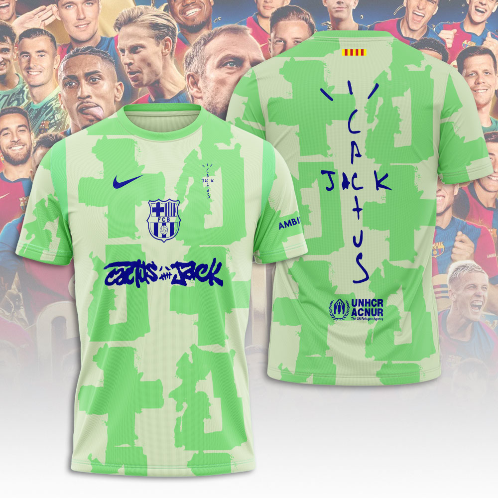 FC Barcelona x Travis Scott 2025 La Liga T-Shirt TM NTA V6