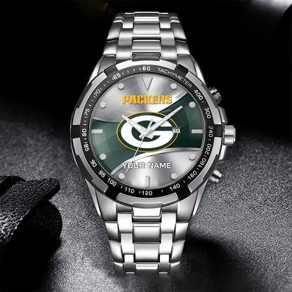 GB x NFL Alloy Men Quartz Watch - Custom Name DATND TANTD