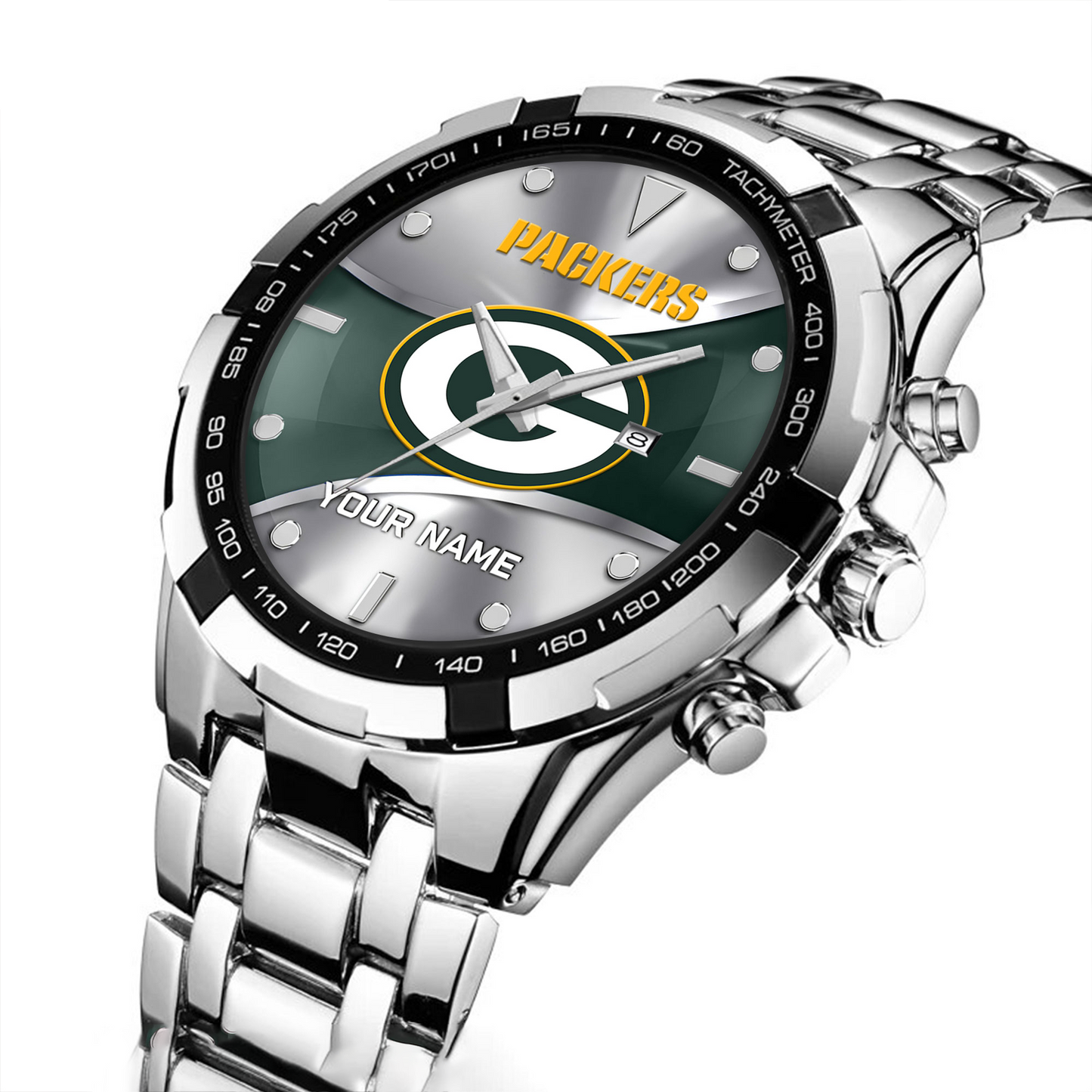 GB x NFL Alloy Men Quartz Watch - Custom Name DATND TANTD