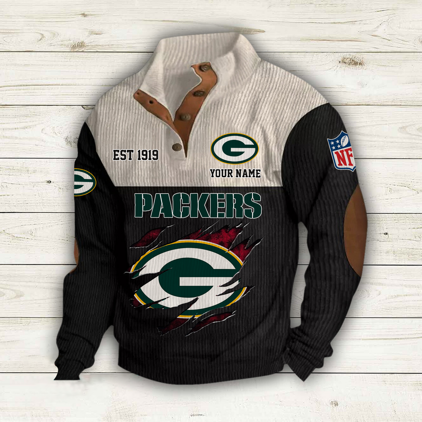 GB x NFL Custom Name Sport Sweatshirt DatND DVT