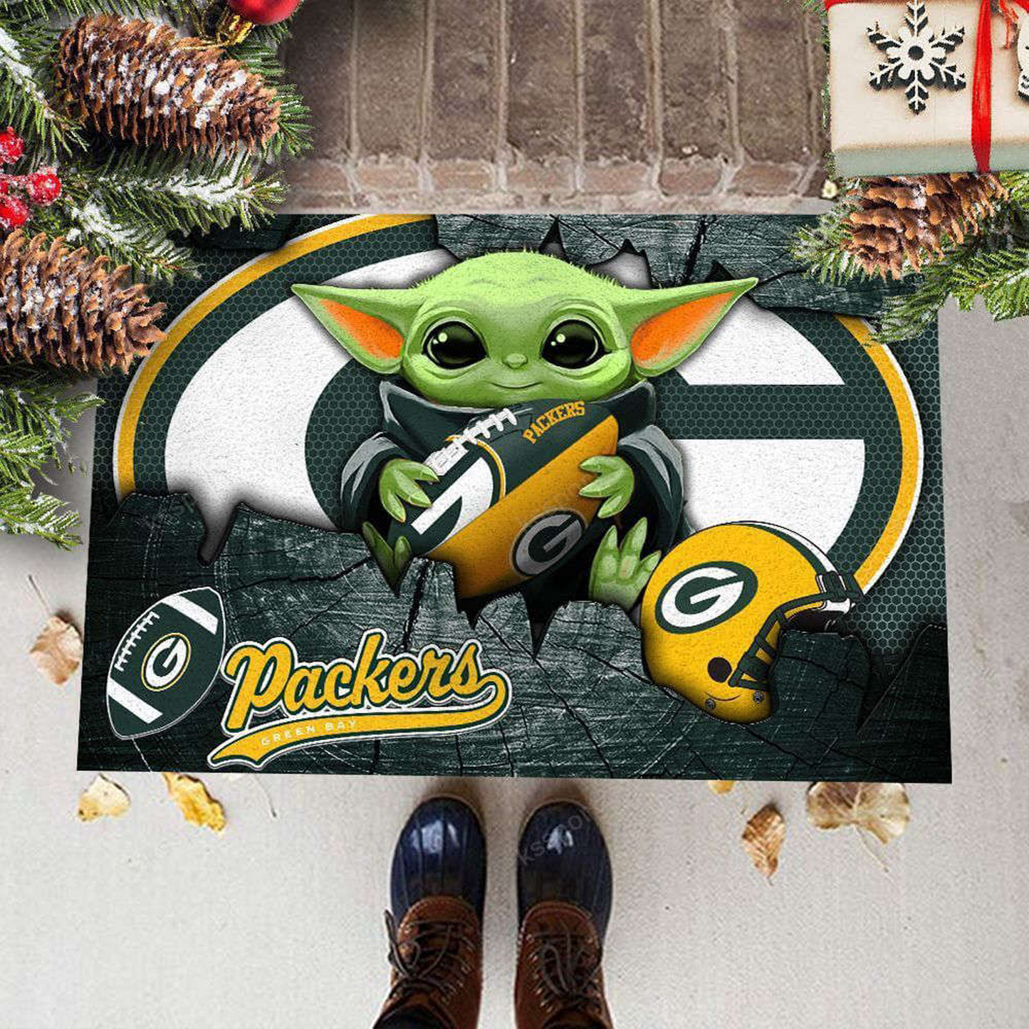 GB x NFL Doormat, Best Gift For Home Decor NDT TDT