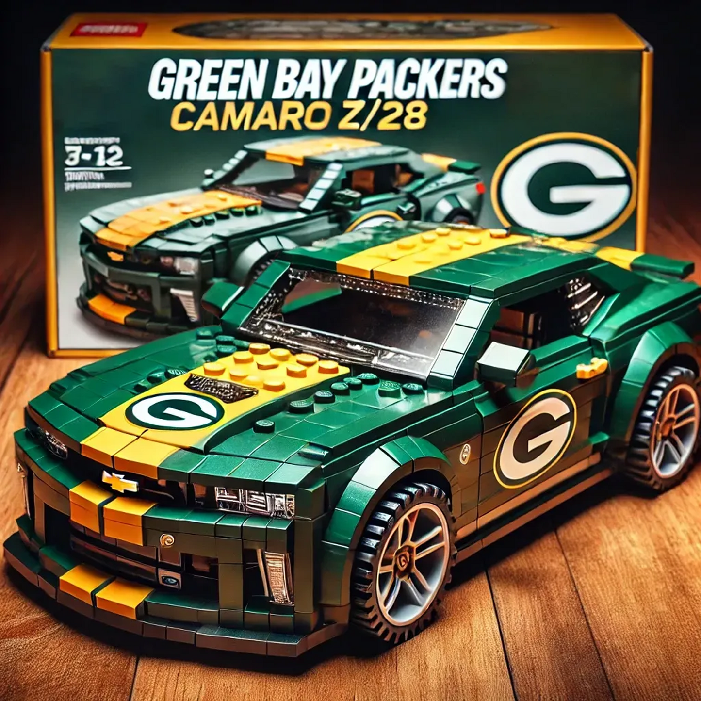 GB x NFL Football Team Camaro Z28 DATND TANTD