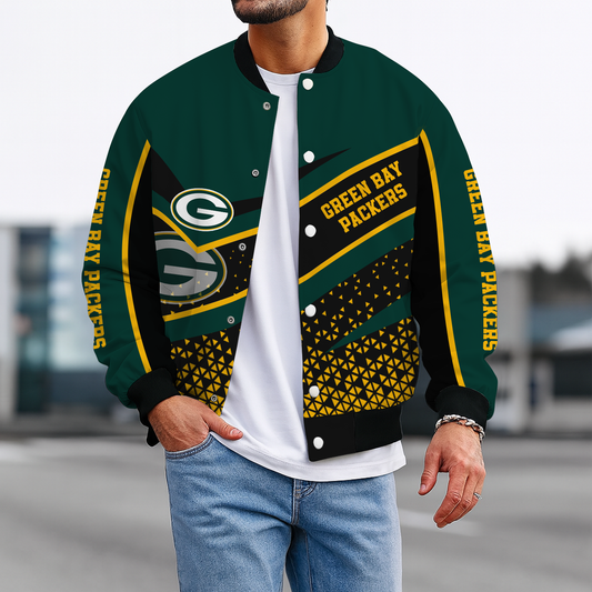 GB x NFL New Baseball Jacket DatND ThuongNH