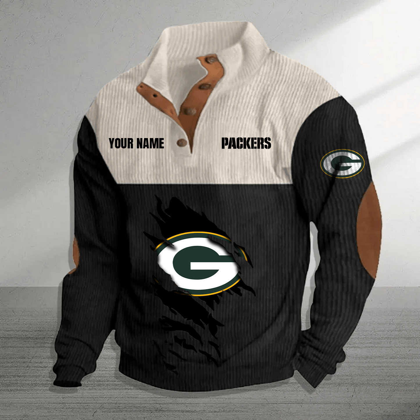 GB x NFL Premium Personalized Game-Day Pullover DATND TANTD