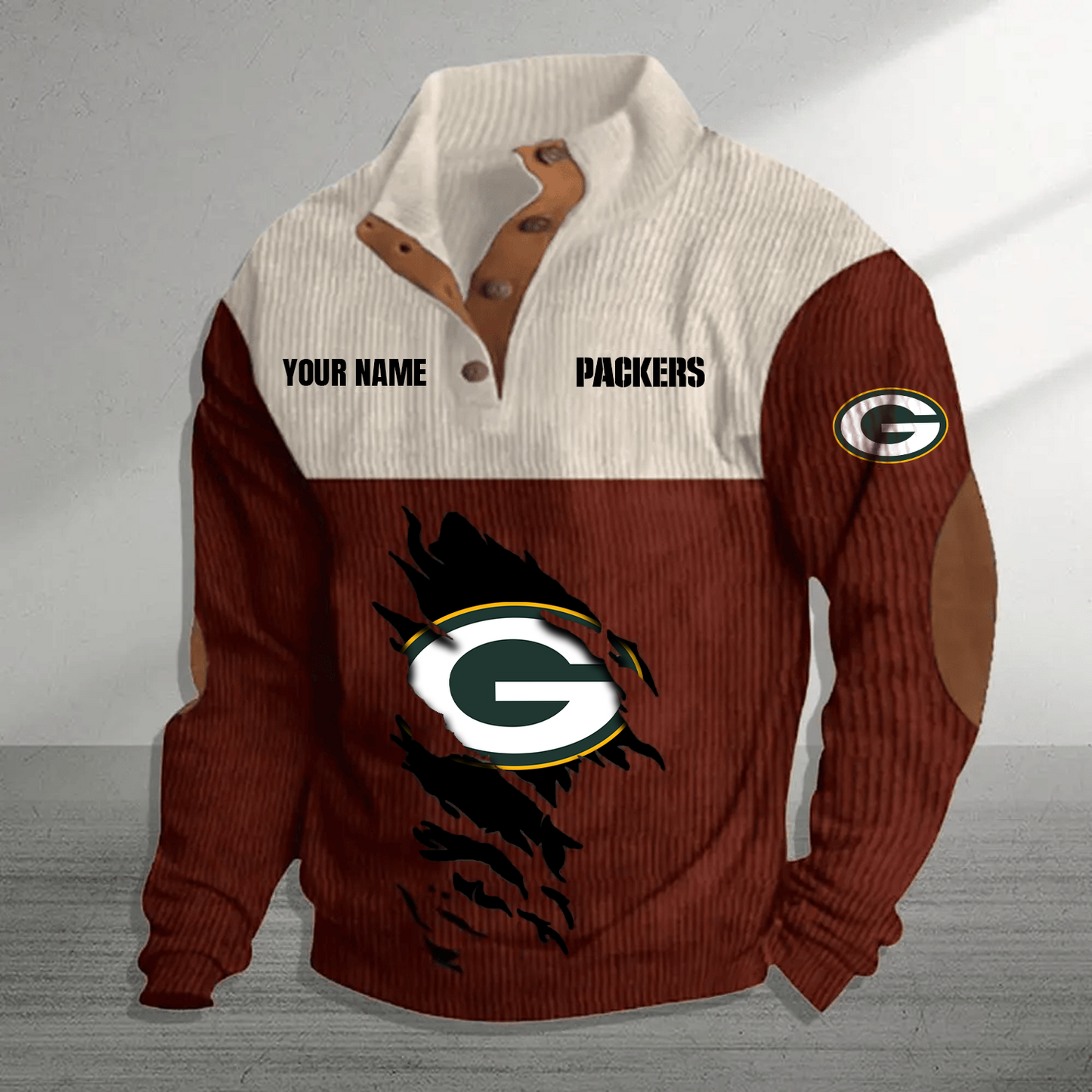 GB x NFL Premium Personalized Game-Day Pullover DATND TANTD