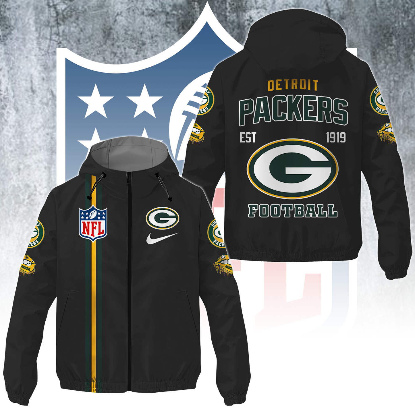 GB x NFL Windbreaker Jacket DATND TANTD