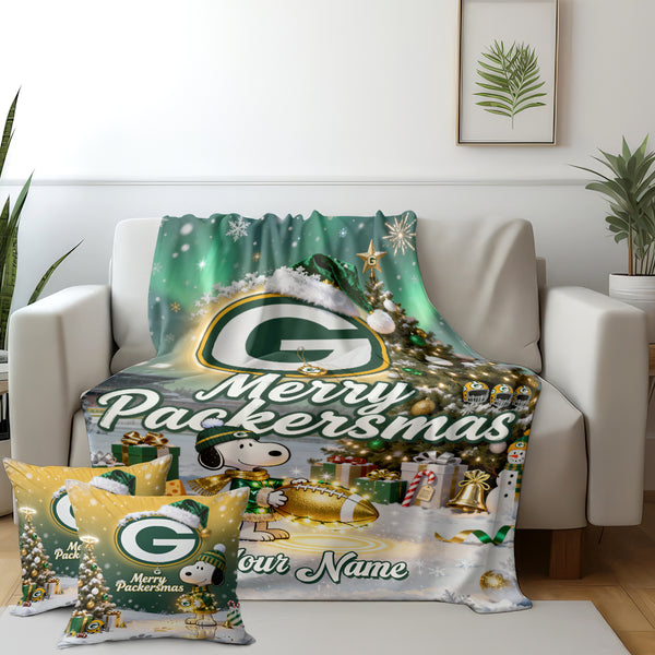 GB x SNP Premium Christmas Fleece Blanket & Throw Pillow V1 NAK NHT