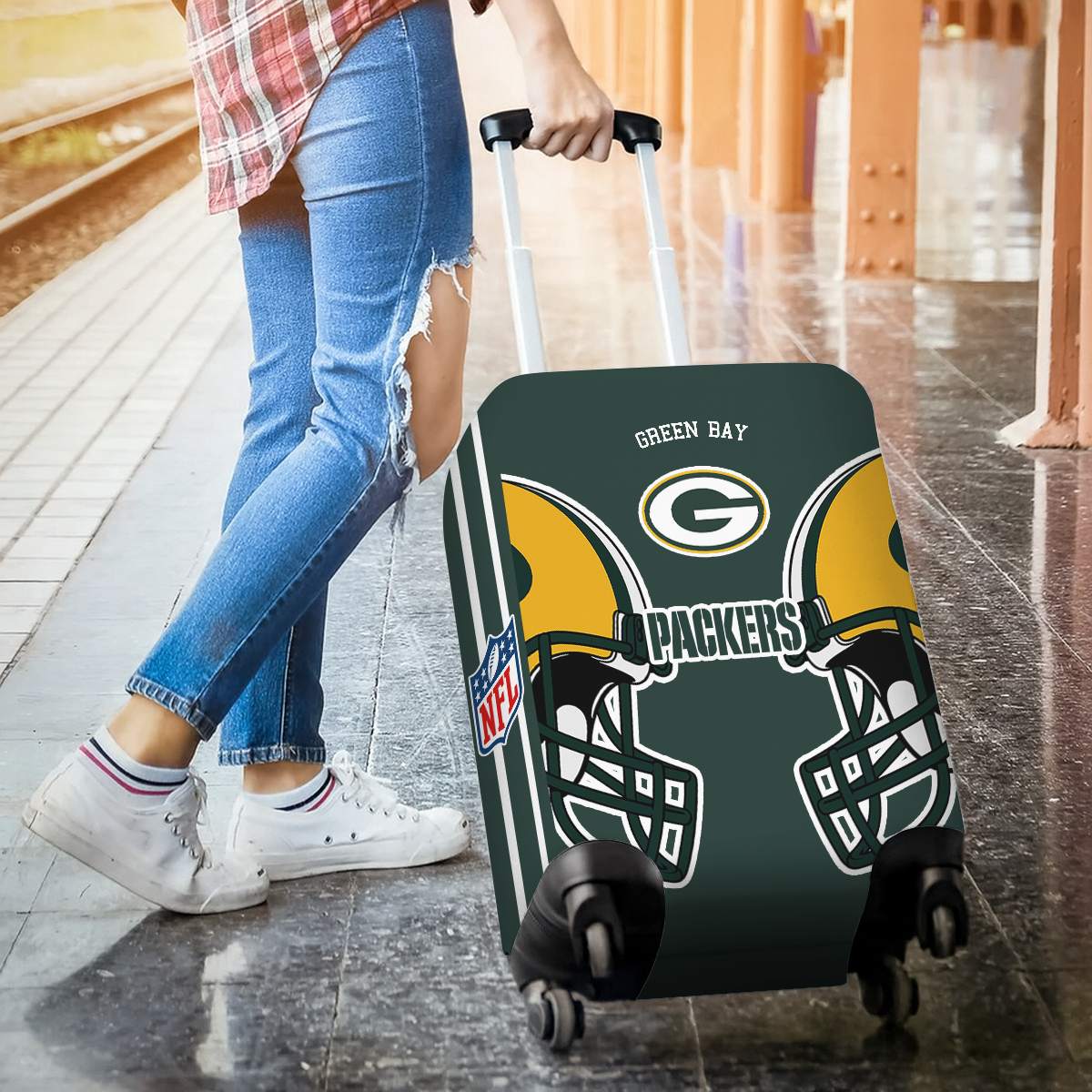 GBP NFL V2 Luggage Cover Suitcase Protector DDT NTL